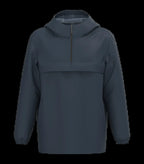 Eco-Friendly Unisex Quarter Zipper Waterproof Windbreaker NavyBlue