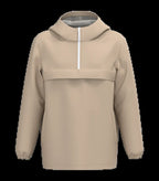 Eco-Friendly Unisex Quarter Zipper Waterproof Windbreaker WetSand