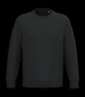 Eco-Friendly Unisex Round Neck Sweatshirt Black