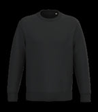 Eco-Friendly Unisex Round Neck Sweatshirt Black