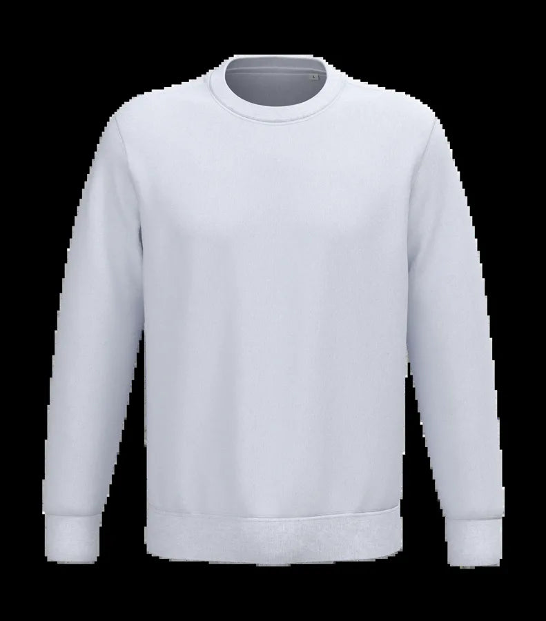 Eco-Friendly Unisex Round Neck Sweatshirt White