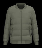 Eco-Friendly Unisex Teddy Collar Padded Jacket OrganicKhaki