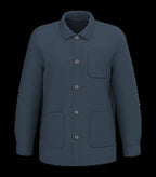 Eco-Friendly Men's Washed Effect Work Jacket WashedNavyBlue