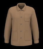 Eco-Friendly Men's Washed Effect Work Jacket WashedDarkCamel
