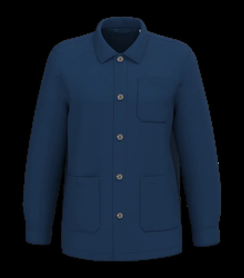 Eco-Friendly Men's Washed Effect Work Jacket WashedIndigo