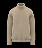 Unisex Sherpa Dropped Shoulders Full Zip Sweatshirt WetSand