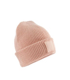 Kids Deep Cuffed Tonal Patch Beanie Peach
