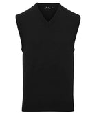 Men's V-Neck Sleeveless Sweater Black