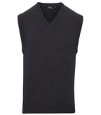 Men's V-Neck Sleeveless Sweater Charcoal