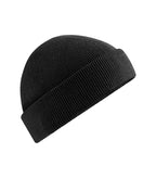 Organic Cotton Fisherman Beanie Black