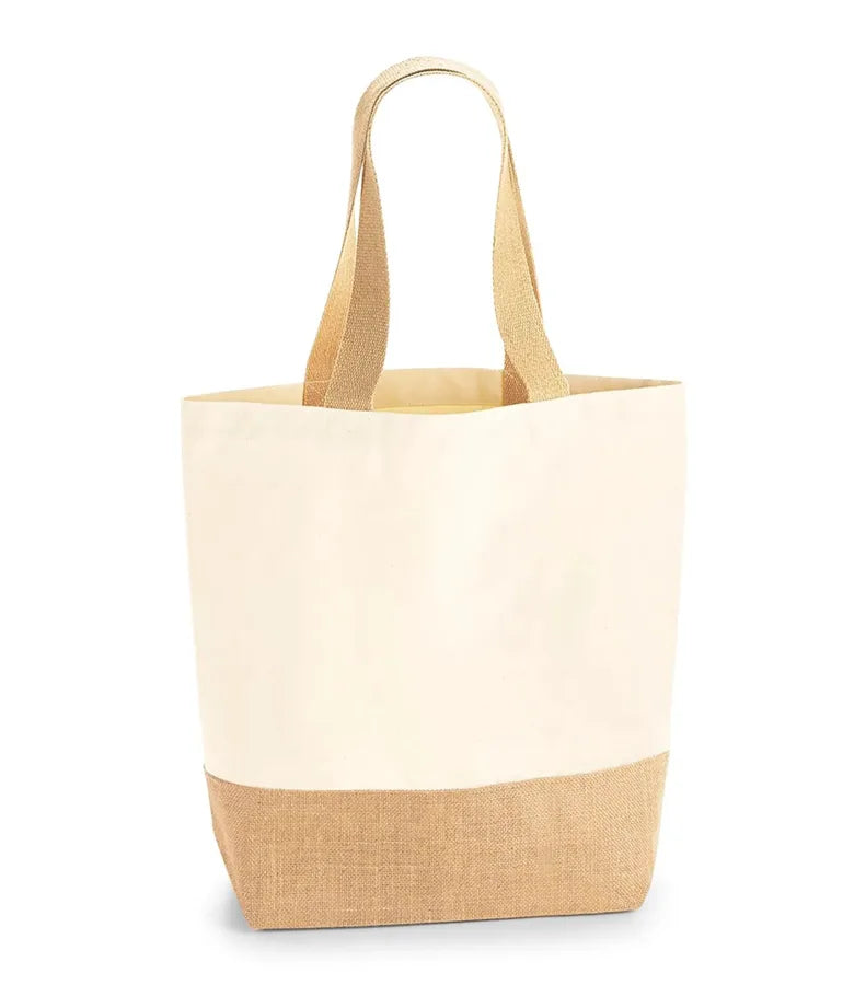 Jute Base Canvas Shopper Natural