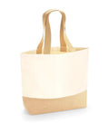 Jute Base Canvas Tote Natural
