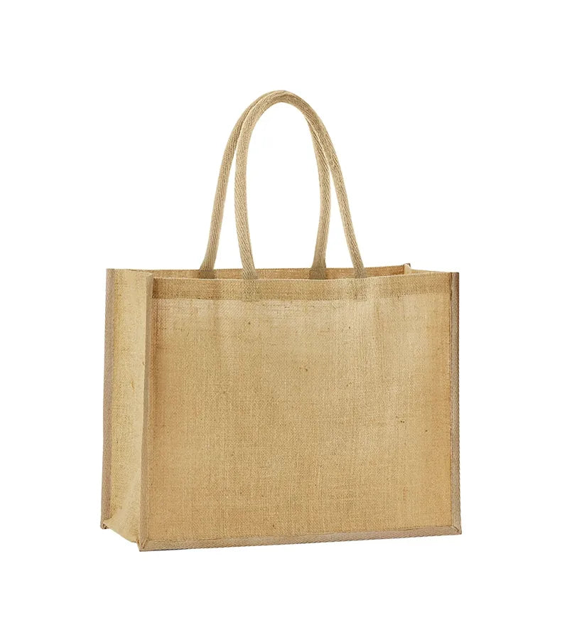 Natural Starched Jute Classic Shopper Natural