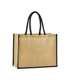 Natural Starched Jute Classic Shopper Natural/Black