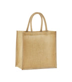 Natural Starched Jute Midi Tote Natural