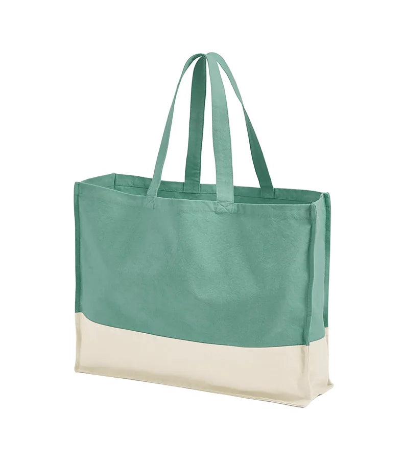 EarthAware® Organic Contrast Shopper SageGreen/Natural