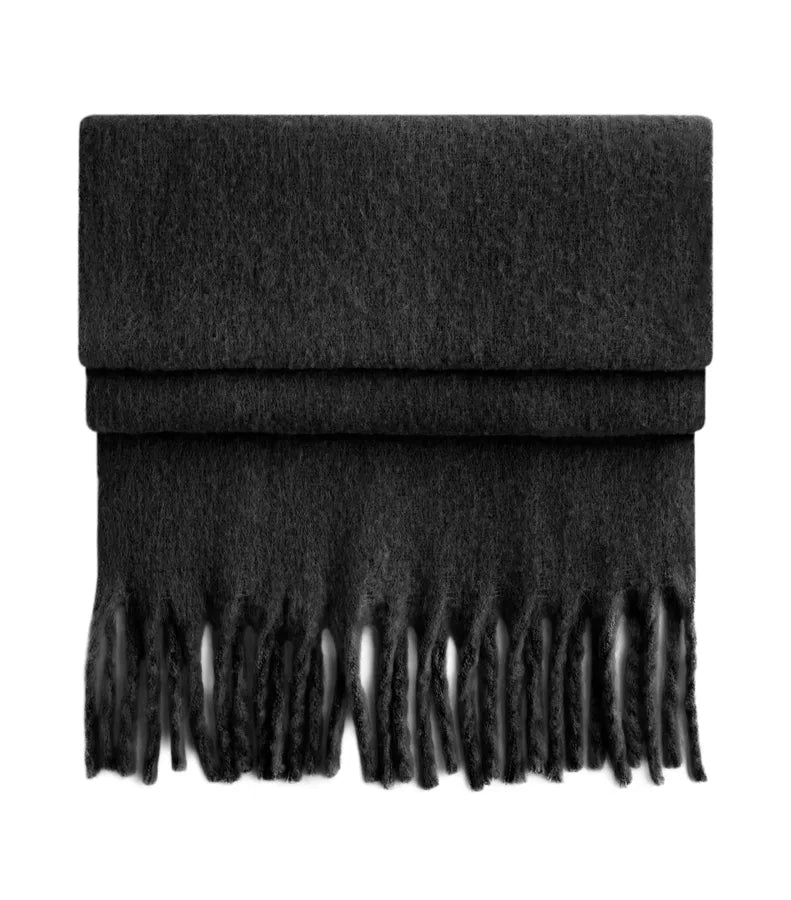 Fluffy Scarf Black