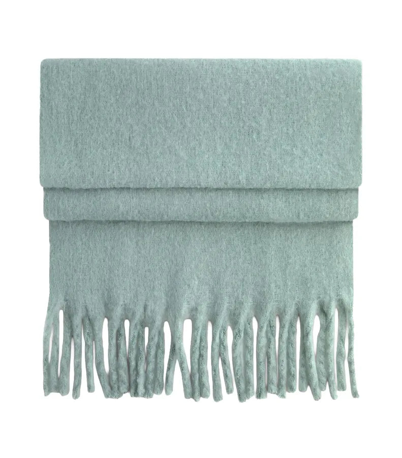 Fluffy Scarf DustyGreen