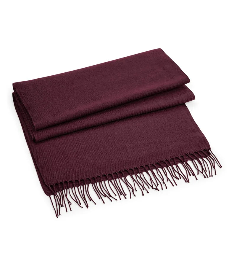Classic Woven Scarf Burgundy
