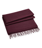 Classic Woven Scarf Burgundy