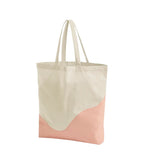Organic Cotton Wave Print Maxi Bag Natural/Peach