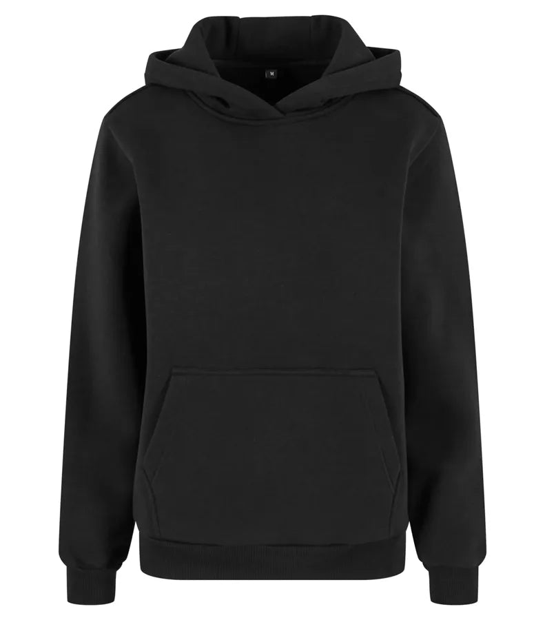 Ladies Fluffy Hoody Black