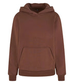 Ladies Fluffy Hoody ChocolateBrown
