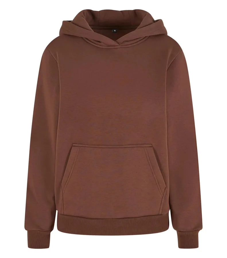 Ladies Fluffy Hoody ChocolateBrown
