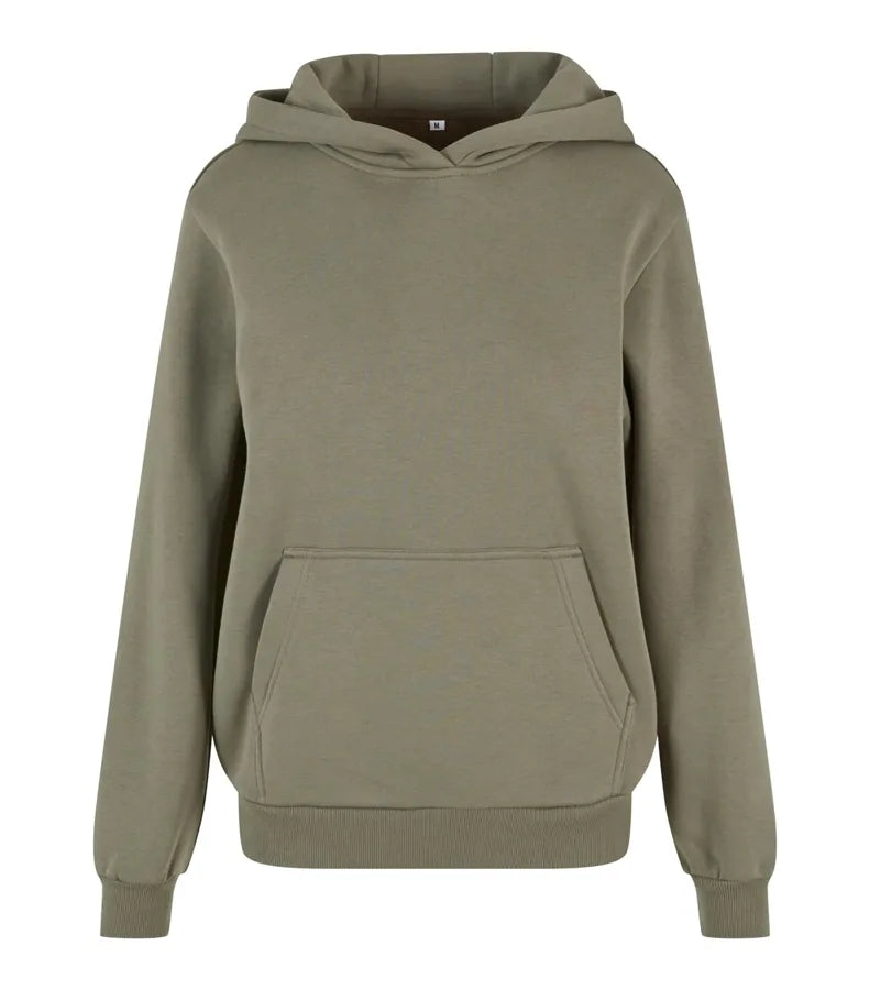Ladies Fluffy Hoody PaleOlive