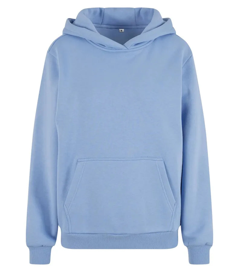 Ladies Fluffy Hoody PowderBlue