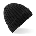 Chunky Ribbed Beanie Black