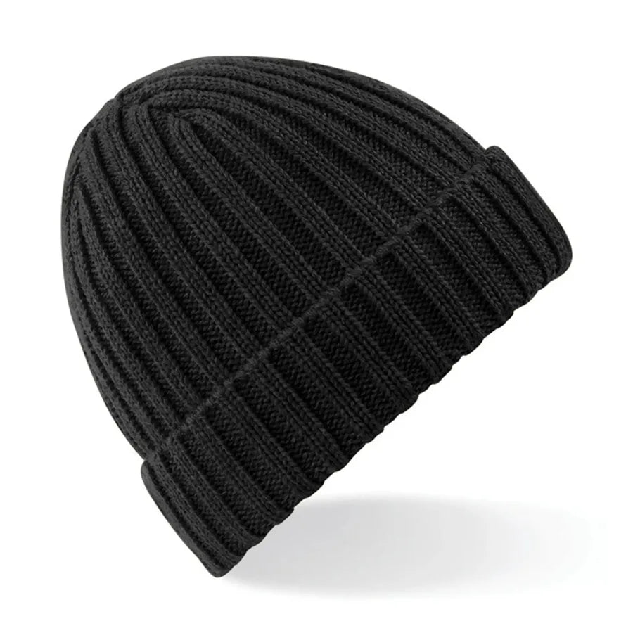 Chunky Ribbed Beanie Black