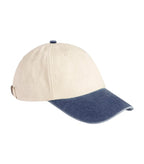 Contrast Peak Low Profile Vintage Cap Natural/VintageDenim