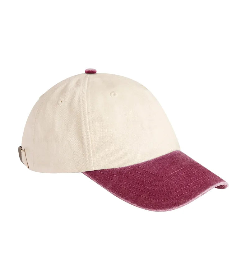 Contrast Peak Low Profile Vintage Cap Natural/VintageRed