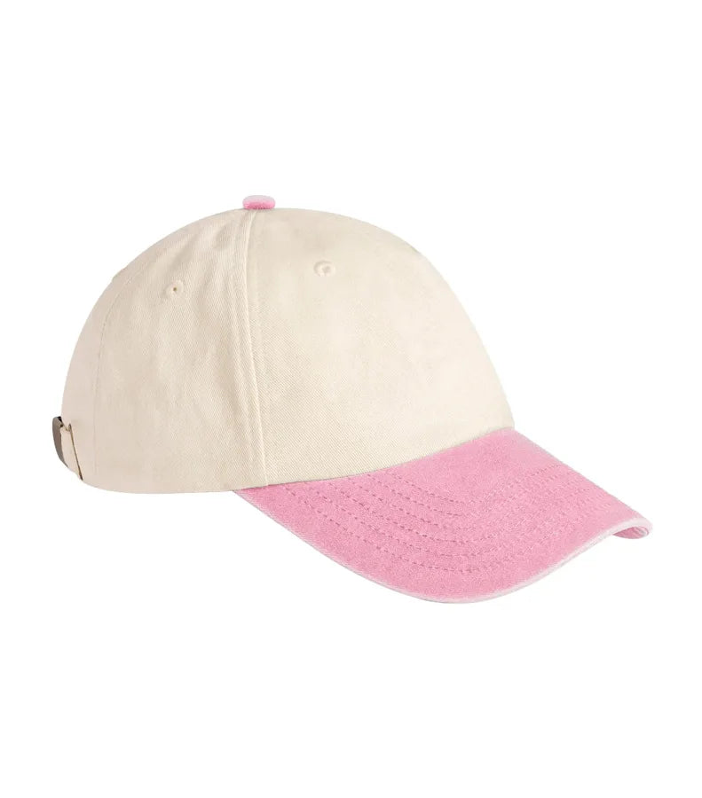 Contrast Peak Low Profile Vintage Cap Natural/VintageDuskyPink