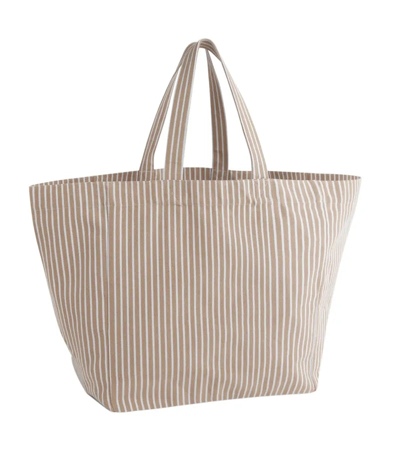 Oversized Beach Bag BiscuitStripe