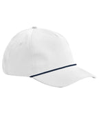 Rope Detail Golf Cap White