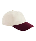 Contrast Peak Leisure Cap Natural/Burgundy