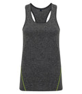 Women's TriDri® "Lazer cut" Vest BlackMelange