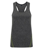 Women's TriDri® "Lazer cut" Vest BlackMelange