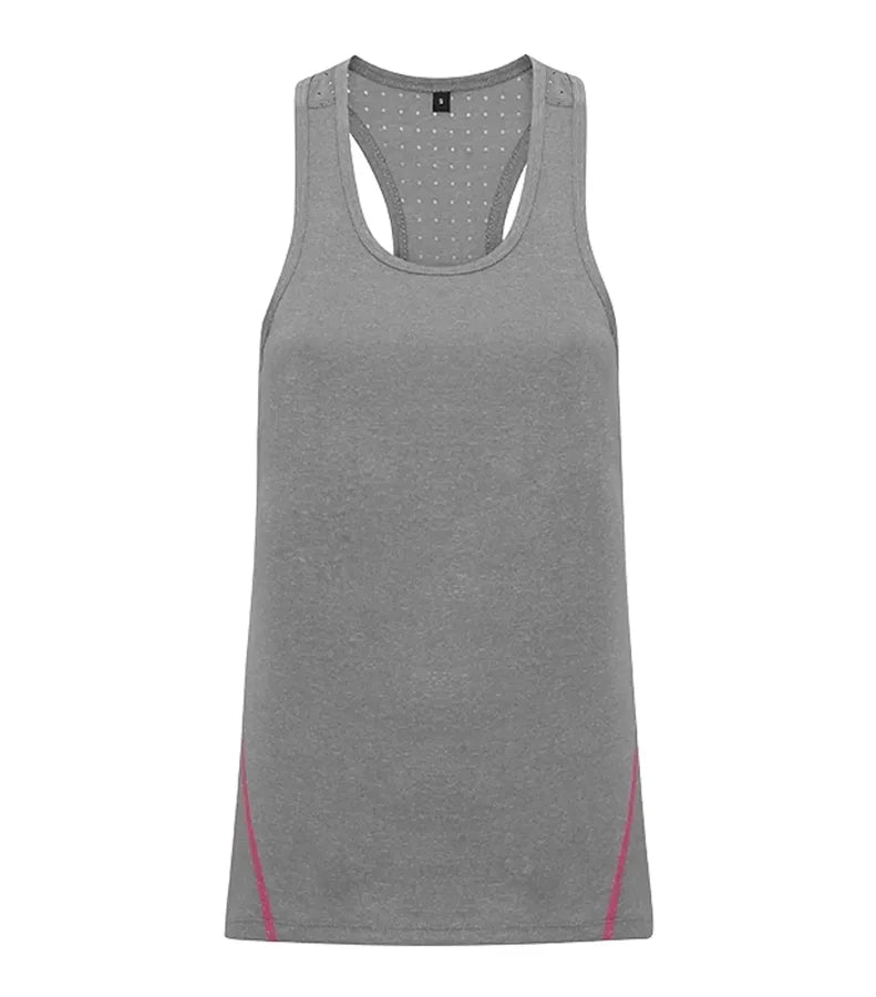 Women's TriDri® "Lazer cut" Vest SilverMelange