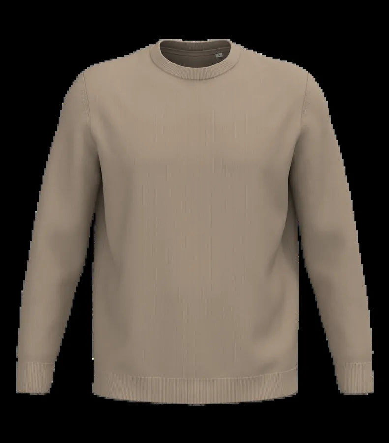 Eco-friendly Men's Round Neck Jumper WetSand