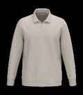 Men's Jumper With Polo Collar Ivory