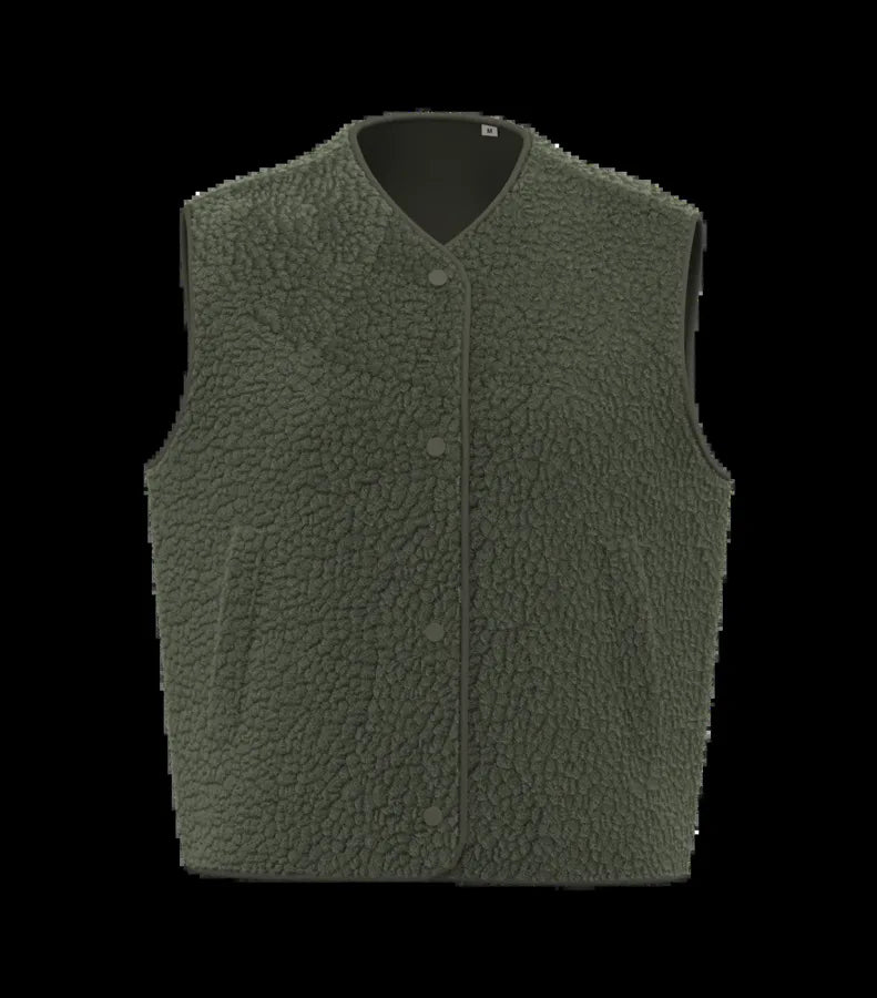 Ladies' Sherpa Vest ForestKhaki