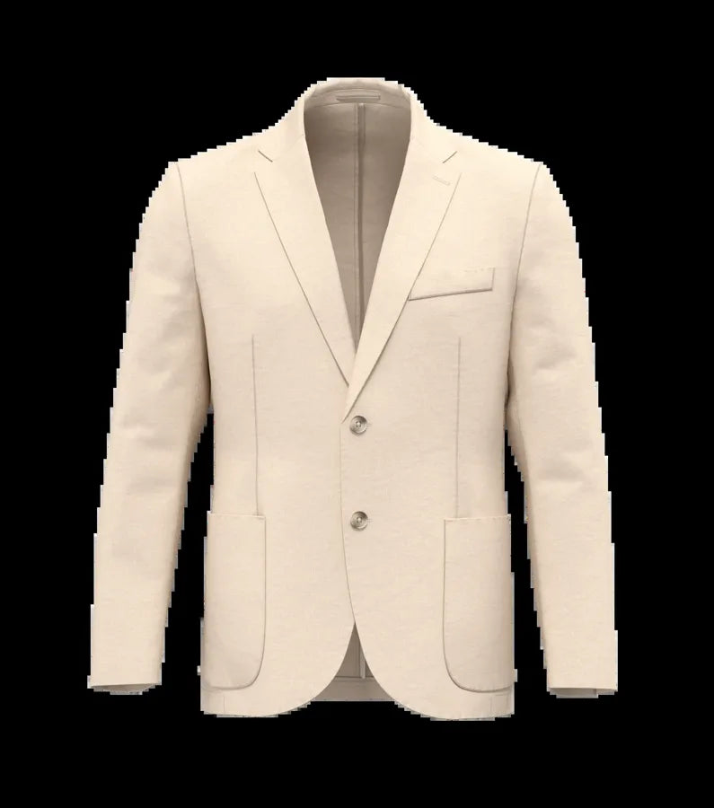 Men's Washed Effect Linen Blazer WashedLinenSand