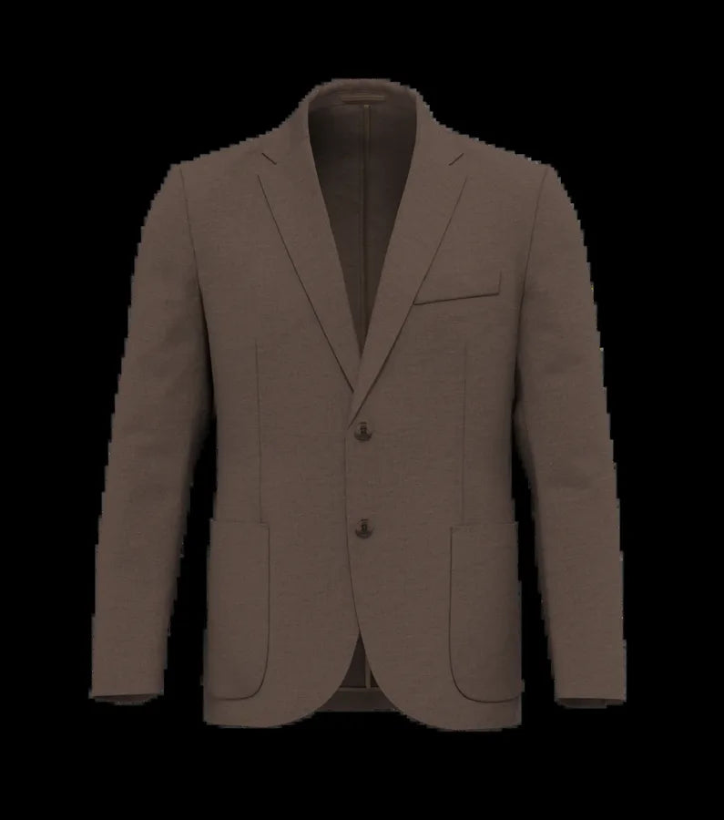 Men's Washed Effect Linen Blazer WashedLinenBrown