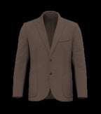 Men's Washed Effect Linen Blazer WashedLinenBrown