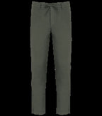 Eco-friendly Men's Linen Washed Effect Trousers WashedOrganicKhaki