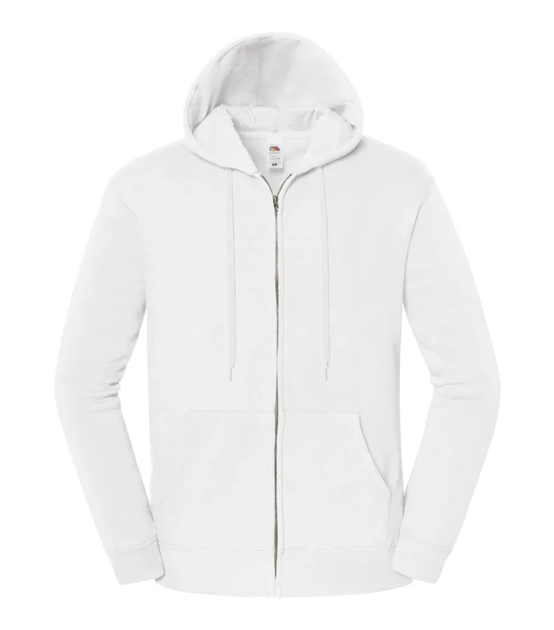Iconic Premium Hooded Sweat Jacket White