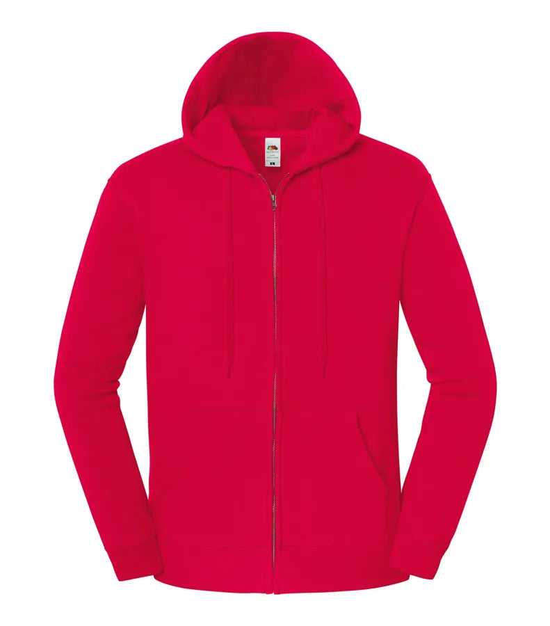Iconic Premium Hooded Sweat Jacket Red